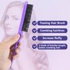 O BRUSHZOO Hair Brush Set, Hair Brushes for Women Men kid, Detangler Brush for Wet Dry Curly Hair Detangling, Hair Combs for Parting Styling, Hairbrush for Thick Fine Thin Hair Care