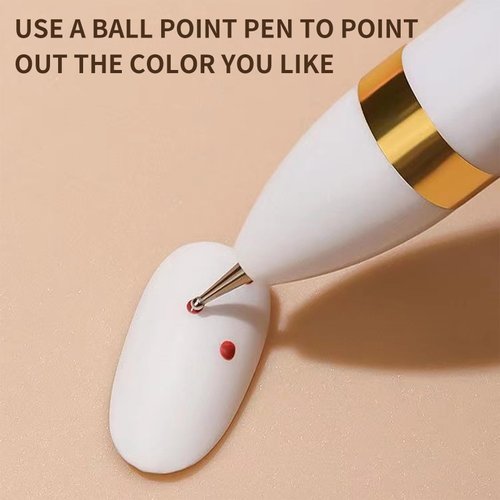 Nail Dotting Pen Nail Art Dotting Tools in Ballpoint Pen Design Nail Art Kit, Nail Art Tip Dot Paint Manicure Kit, Stylus for Watercolor Paper, Tracing Paper (‍NAT248)