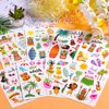 KINBOM 8 sheets Temporary Tattoos Stickers, Temporary Tattoo Kids Hawaiian Luau Birthday Party Decorations Hawaiian Tattoos Summer Pool Beach Tropic Party Supplies for Kids Boys Girls Adults