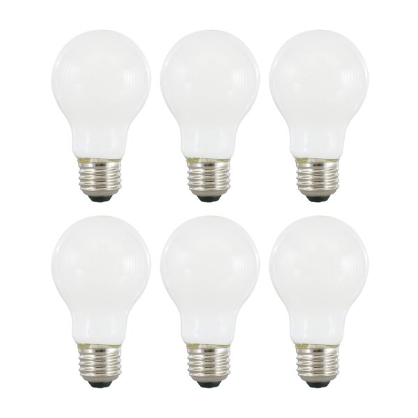 SYLVANIA LED TruWave Natural Series A19 Light Bulb, 75W Equivalent, Efficient 11W, 1100 Lumens, Medium Base, Dimmable, Frosted, 2700K, Soft White - 6 Pack (40818)