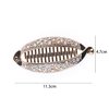 4pieces Banana Hair Clip Floral Clincher Hair Claws Bohemia Style Wrapped Banana Hair Clip Hair Comb Hair Jaw Clips Fish Shape Grips Clamp Hair Accessories for Women Girls (CL22020630-4PCS)