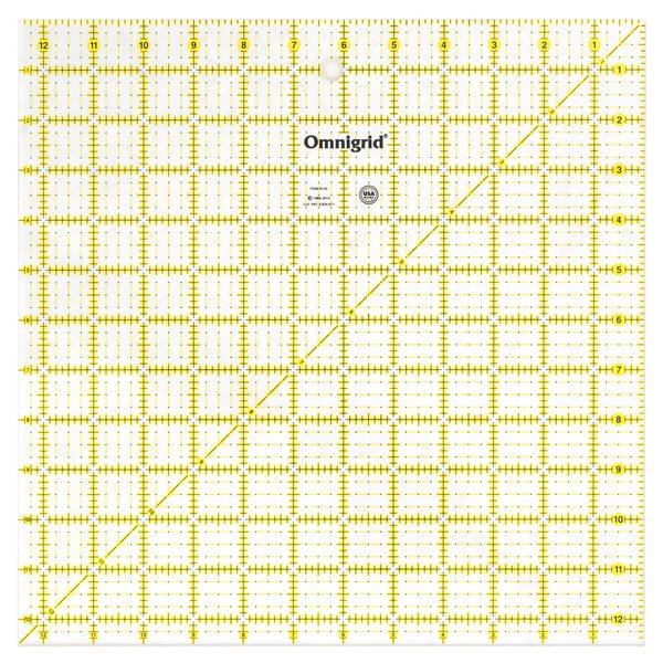 Omnigrid R125 Quilter's Square, 12-1/2 x 12-1/2-Inch
