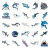 Shark Stickers - Great White Tiger Sharks Fish Waterlife Deep Sea Freshwater , Waterproof Durable Reusable Vinyl Decals, 10 , 20 , 50 , Water Bottle Bike Bumper Luggage Skateboard Graffiti, Best Gift for Everyone (20)