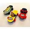 Tech Deck Bendy Boards Collectible Mini Skateboard Erasers, Rubberized Fingerboards (Set 1)