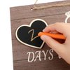 Engagement Gift Wedding Countdown Chalkboard Sign for Couples Wooden Wedding Countdown Plaque Sign Wedding Decorative Hanging Ornaments Erasable Blackboard Chalkboard Sign for Boyfriend Girlfriend