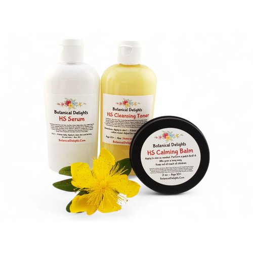 Hidradenitis Suppurativa Cleansing Toner, Serum and Balm - Designed specifically to soothe HS flare-ups - Allows the toxins inside to drain and nourishes the skin
