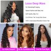 10A Grade Virgin Hair Loose Deep Wave 4 Bundles(18 20 22 24) Brazilian Human Hair Loose Deep Curly Bundles Hair Extensions Double Weft for Women Natural Black Color