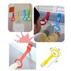 4pcs Walk Assistant Plastic Baby Crib Pull Rings for Baby Baby Pull Up Rings Cot Hanging Rings for Infant Baby Toddler Practice Tool (4 Colors)