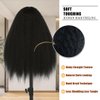 RETYUNG 26 Inch 13x6 Kinky Straight Lace Front Wigs Human Hair 180% Density Transparent Hd Lace Front Wigs Human Hair Yaki Straight Brazilian Virgin Human Hair Wigs For Women Natural Black
