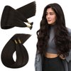 Ugeat I Tip Extensions Human Hair Dark Brown Hair Extensions Real Human Hair I Tip Chocolate Brown Itip Hair Extensions Pre Bonded Itip Remy Hair Extensions Brown Hair For Women 16 Inch 50s