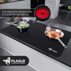 FLASLD Fireproof and Waterproof Stove Top Covers, 21×29.5 inch Electric Glass Top Stove Cover - Ceramic Glass Cooktop Protector for Flat Top Oven, Black