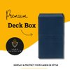 Card Guardian - Premium Double Deck Box (Blue) for 200+ cards Trading Card Games TCG Perfect for Magic the gathering (MTG), Commander Deck, Yugioh Deck Box, Sports Card Storage Boxes