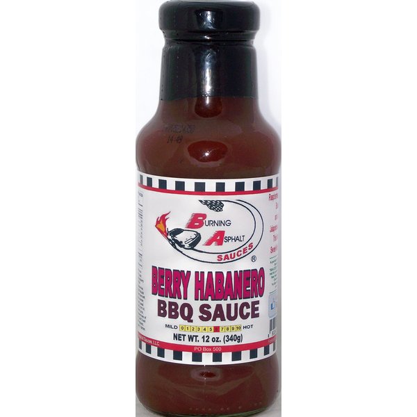 BERRY HABANERO BBQ SAUCE - 12 oz - Burning Asphalt Sauces