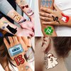 58+ PCS Concert Tour Temporary Tattoos For Fan Women Girls Adults, 3D Disco Fake Hand 13 Face Tattoo Stickers Men, Cartoon Cat Guitar Party Favor Supplies Festival Rave Accessories Decorations