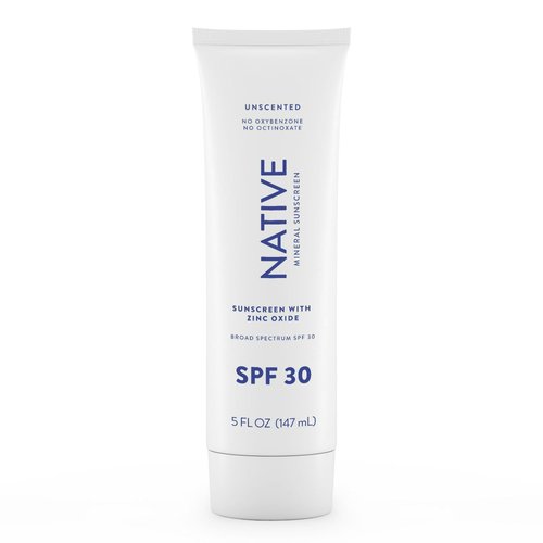 2-Pack Native Unscented Mineral Sunscreen Lotion SPF 30 (5.0 fl.oz. each pack)