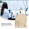 Sundial Clock Wooden Clocks Building Kit Model Clock Equatorial Sundial Clock Teaching Clock Wooden Scientific Model Aid Educational for Students Kids Clock