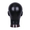 Newshair Black Bald Mannequin Head Male Wig Head Professional Cosmetology for Wig Making and Display Hat Helmet Glasses or Masks Display Head Model with Free Clip