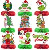 Whoville Christmas Decorations Christmas Honeycomb Centerpieces Whoville Decorations for Christmas Party Table Decorations Naughty Christmas Decorations Christmas Party Supplies