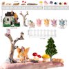31 Pieces Fairy Garden Accessories Miniatures Fairy House Supplies Girl Fly Wing Dollhouse Decor for Home Lawn Decoration
