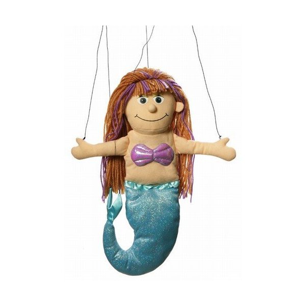 Mermaid Peach Marionette String Puppet