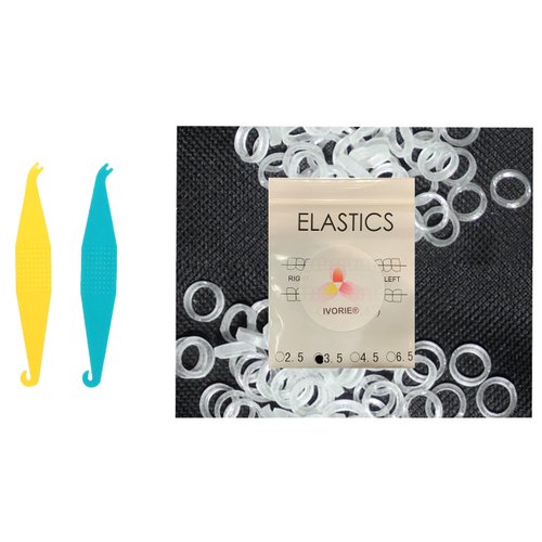 IVORIE Dental Orthodontic Rubber Bands Elastics Braces Teeth Gap 80pcs (5/16" Penguin 4.5oz (High))