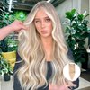 DIYOMO Hair Extensions Real Human Hair - Human Hair Clip In Extensions Soft&Natural Human Hair Extensions Clip Ins 120g 7pcs Real Hair Extensions Clip In Human Hair Straight&Invisible (16 Inch,#16/22)