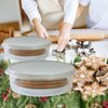 Evelots Set of 2 Pie Keepers-Clear Plastic Food Storage Containers-Holds 10 Inch Cakes, Pies, Pastries