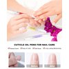 Fokostar Nail & Cuticle Oil Pen 15Pcs Kit Manicure Essentials Strengthening with Different Naturale Scents Salone SPA Hydrating Repair Treatment Supplies