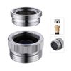 Faucet Adapter with Aerator Kitchen Sink Faucet Adapter Kit to Garden Hose for 55/64 inches Female to 3/4 inches Male Faucet Adapater, Chrome