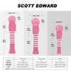 Scott Edward Knit Golf Head Covers for Woods Set of 3 Fits Well Driver(460cc) Fairway Wood and Hybrid(UT) The Perfect Change for Golf Bag