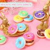24 Pcs Rainbow Donut Stress Balls Stress Relief Donut Squeeze for Kids Slow Rising Party Supplies 2 x 0.8 Inches Fake Donut Squeeze Doughnut for Birthday Party Favors