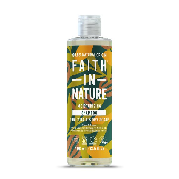 FAITH IN NATURE Natural Shampoo - Vegan & Cruelty Free, No SLS or Parabens - 13.5 fl oz, Shea & Argan