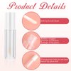 Molain 10pcs Empty Lip Gloss Tubes, 2.5ml Mini Refillable Cosmetic Containers Bottles Lip Balm Bottles for Lipstick Samples, Lip Balms(White tube cap)