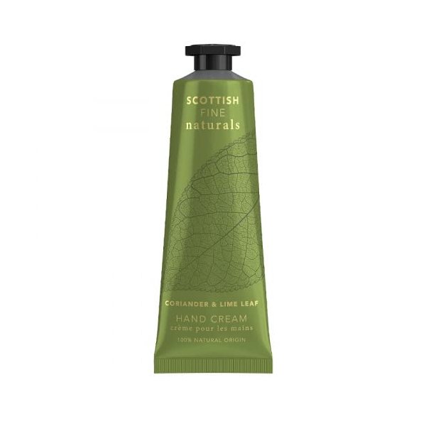 Scottish Fine Naturals Coriander & Lime Leaf Hand Cream 30ml Tube