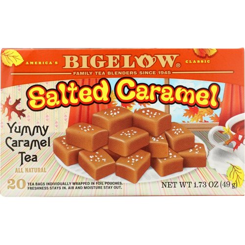 Bigelow Salted Caramel Black Tea 18 Bags - 1.56 Ounce (Pack of 2)