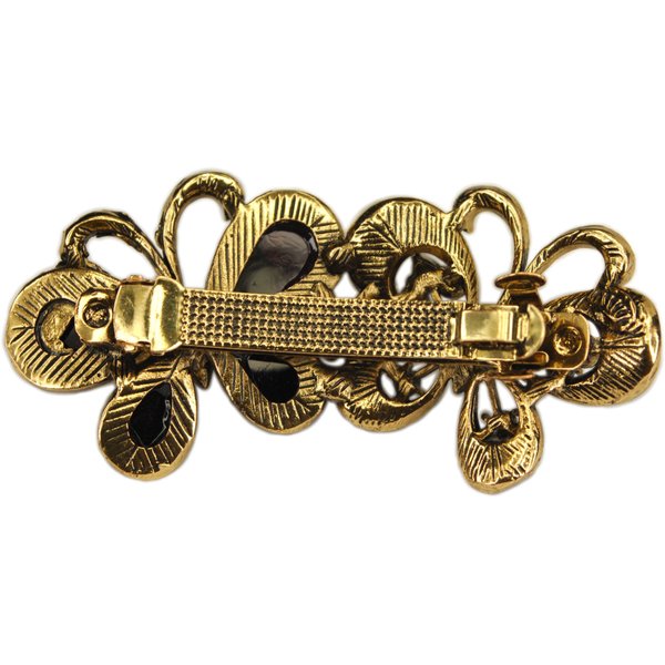 Rhinestone Two Butterflys Hair Barrette- 3" + Gift Bag
