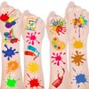 Art Temporary Tattoo Paint Birthday Party Favors Decorations Art Birthday Party Tattoos Stickers Favors Creative Party Supplies for Kids Girls Boys Gifts Classroom School Prizes 24 Sheets (144PCS)