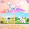 MJDDJA Unicorn Micro Mini Building Block Set, 3 in 1, Transforms from Unicorn to Dog to Rabbit, Unicorn Toys for Girls Age 8-12, Christmas Birthday Easter Day Gift for Kids