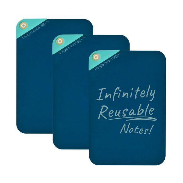 Boogie Board VersaNotes Expansion Pack, Cobalt Blue - Reusable Dry-Erase Sticky Note Alternative 3-Pack for Home and Office, 4x6 Writing Surface with Instant Erase (VersaPen Stylus Not Included)