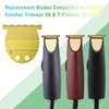 Replacement T-Blade Compatible with oster Finisher Trimmer Model 59 and T-Finisher Trimmer Blades Wide, golden