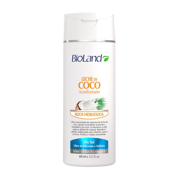 Bioland Coconut Milk Conditioner - Ultra-Nourishing Conditioner for Curly & Dry Hair - 400ml