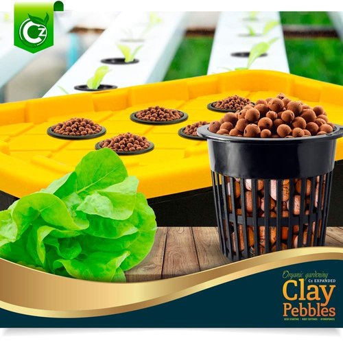 Expanded Clay Pebbles LECA Grow Media for Plants, Orchids, DWC Hydroponics, Aquaponics, Aquaculture Garden Soil Additive Conditioner Amendment Ceramsite Aggregate Cz Garden