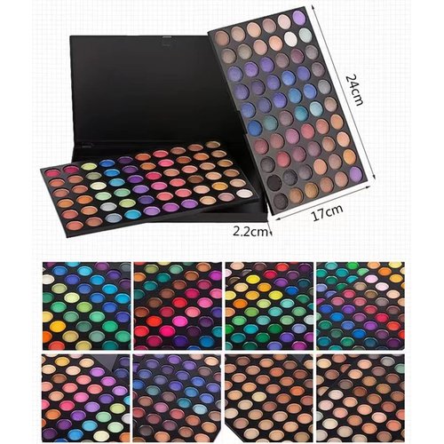 XOINLLA 120 Colors Highly Pigmented Eye Makeup Palette,Spotlight Eyeshadow Palette Natural Colors Make Up Eye Shadows Long Lasting Waterproof Eye Shadow Cosmetics Gift Kit