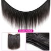 vanlov 15A Brazilian Straight Bundles Human Hair(22 24 26) Human Hair 3 Bundles 100% Unprocessed Remy Hair Bundles Raw Hair Extensions Natural Color for Black Women