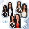 Hetto Tape in Hair Extensions Human Hair #1 Jet Black Tape in Hair Extensions Invisible 22 Inch Real Human Hair Tape in Extensions Seamless Double Sided 50g 20pcs