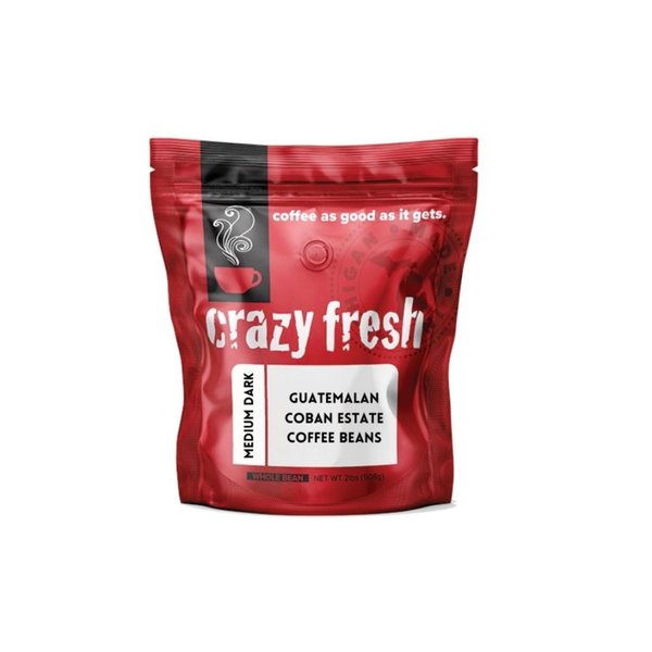 Crazy Fresh Whole Bean Coffee, Guatemalan Coban Estate Medium Dark Roast, 2 lbs, Perfecting Coffee Since 1911, Whole Beans Roasted in Small Batches, Delivered Fresh