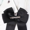 2 Pack Hair Bows for Women, 6 Inches Bow Hair Clips Black Hair Accessories for Girls