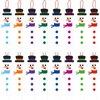 16 Sets Christmas Snowman Stick Ornament Craft Kit Hanging DIY Winter Arts and Craft Kit Bulk for 2-8 Kids Toddlers Fun Home Activities Project