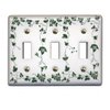 Switch Plate White Porcelain Ivy Triple Toggle Switch Renovators Supply