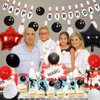 41Pcs Bowling Birthday Party Decorations Set, Happy Birthday Bowling Banner Garlands Foil Balloon, Glitter Bowling Cake Topper Strike Up the Fun Party Supplies